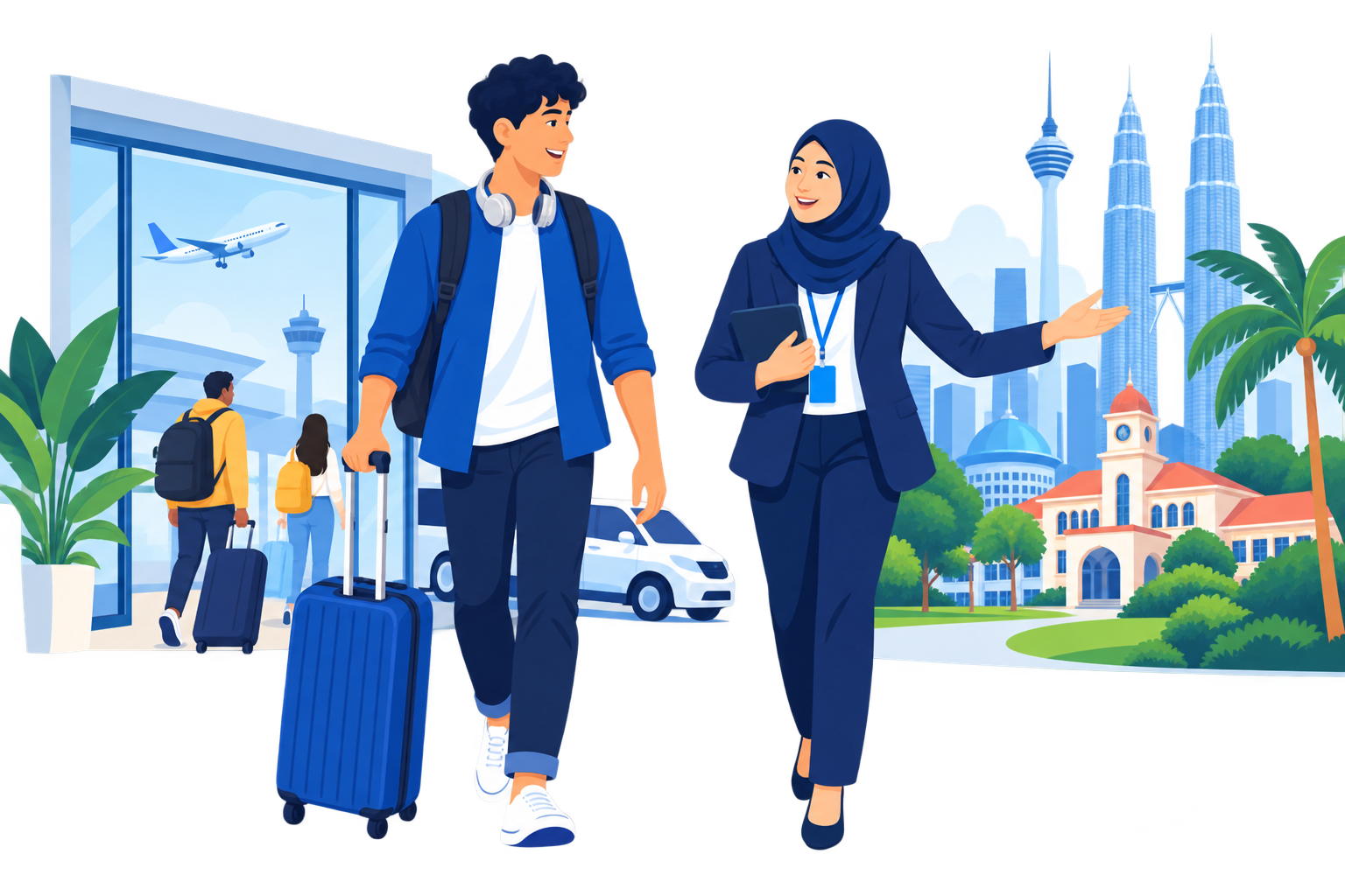 International student welcomed on arrival in Malaysia
