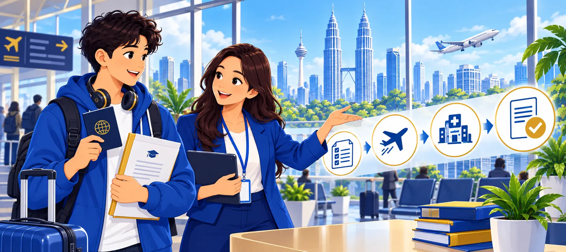 International student preparing for the Malaysia student visa and arrival process